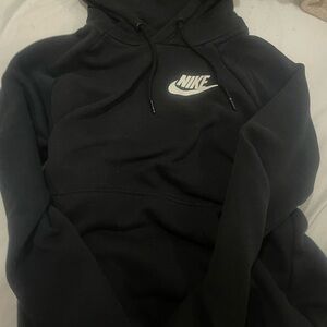 Nike Charcoal Hoodie with White Logo